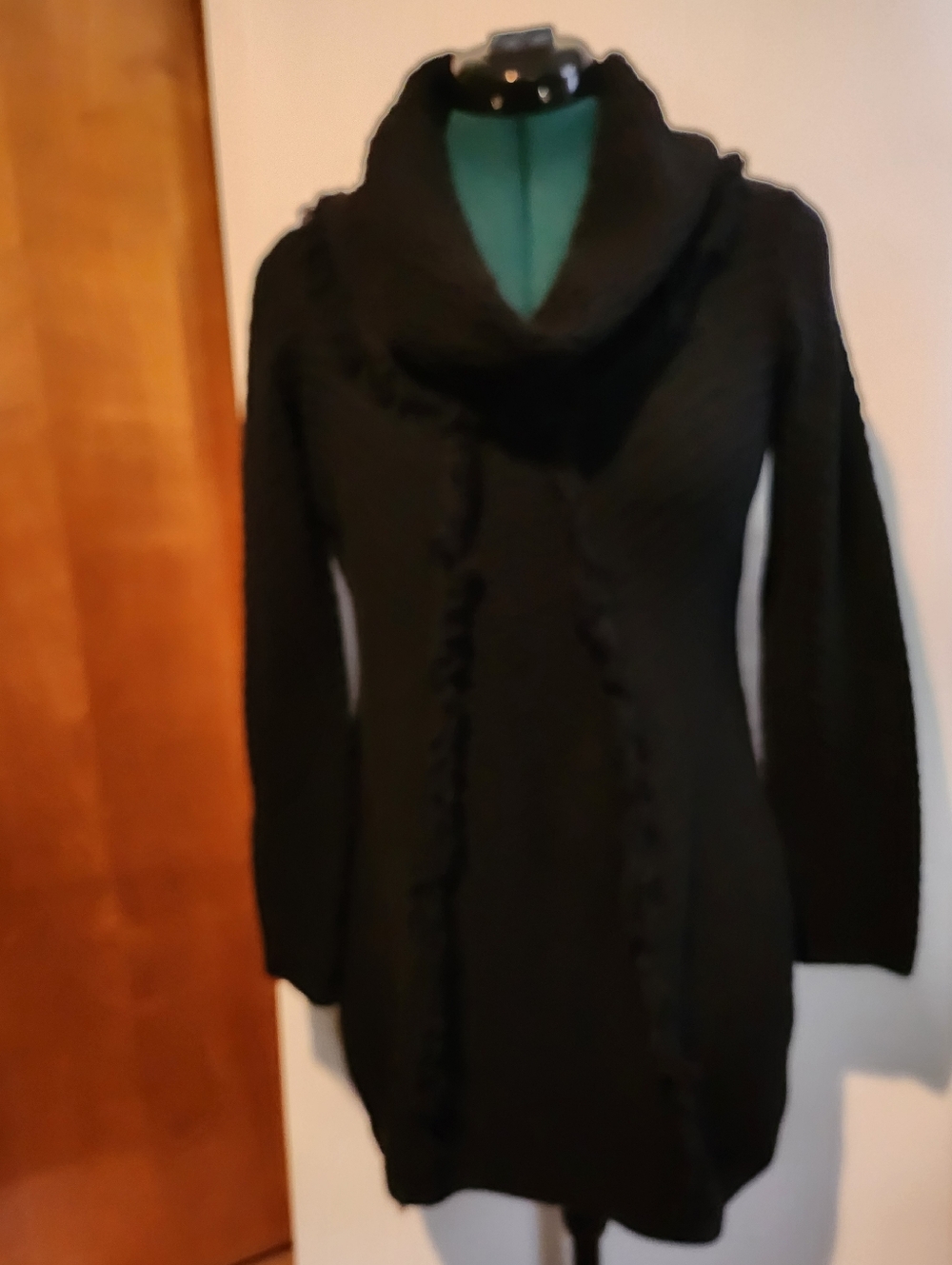Style & Co. Black Cowl Neck Sweater Tunic